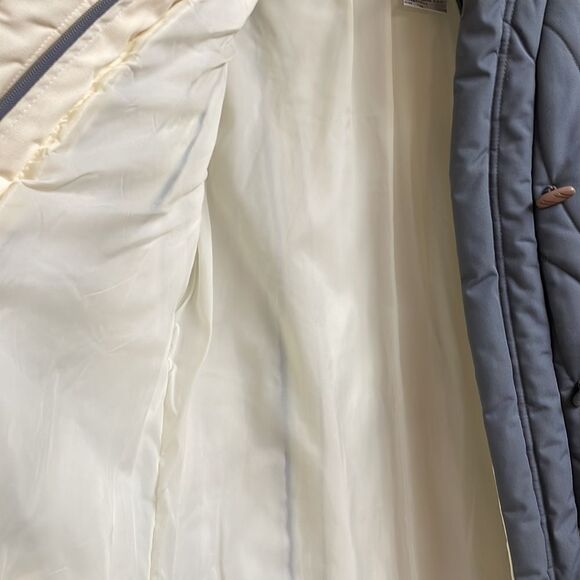 Dawn Puffer Jacket Vintage 90’s, Size 11/12, Gray and White , Winter Coat - Picture 10 of 12